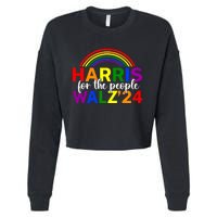 Harris Waltz 2024 For The People Lgbt Kamala Harris Cropped Pullover Crew