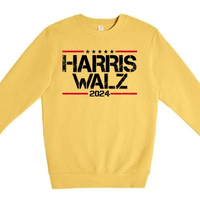 Harris Walz 2024 Vintage Eleciton Premium Crewneck Sweatshirt