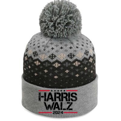 Harris Walz 2024 Vintage Eleciton The Baniff Cuffed Pom Beanie