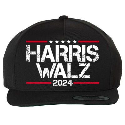 Harris Walz 2024 Vintage Eleciton Wool Snapback Cap