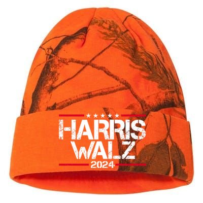 Harris Walz 2024 Vintage Eleciton Kati Licensed 12" Camo Beanie