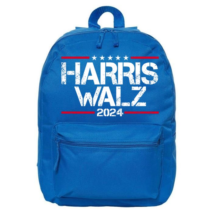 Harris Walz 2024 Vintage Eleciton 16 in Basic Backpack