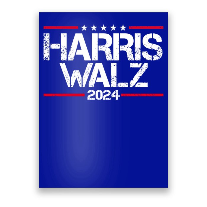 Harris Walz 2024 Vintage Eleciton Poster