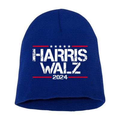 Harris Walz 2024 Vintage Eleciton Short Acrylic Beanie