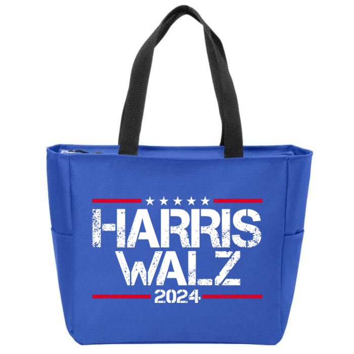 Harris Walz 2024 Vintage Eleciton Zip Tote Bag