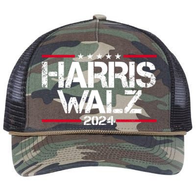 Harris Walz 2024 Vintage Eleciton Retro Rope Trucker Hat Cap