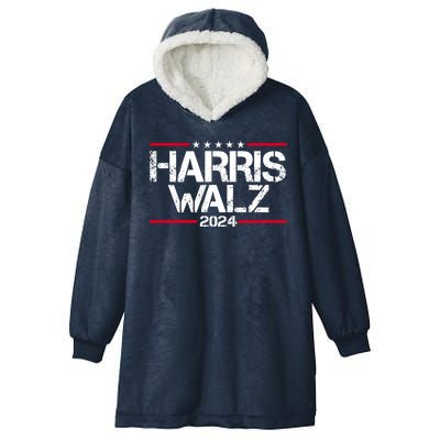 Harris Walz 2024 Vintage Eleciton Hooded Wearable Blanket