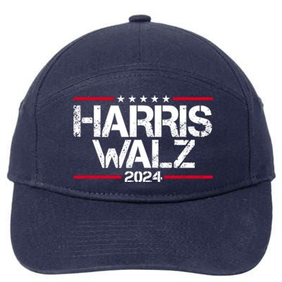 Harris Walz 2024 Vintage Eleciton 7-Panel Snapback Hat