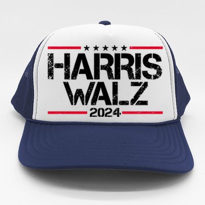 Harris Walz 2024 Vintage Eleciton Trucker Hat