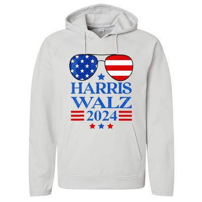 Harris Waltz 2024 Election Kamala Harris Tim Waltz 2024 Performance Fleece Hoodie