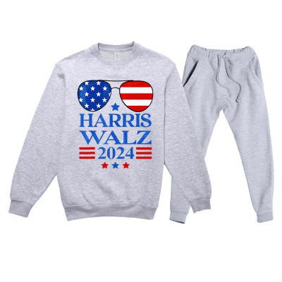 Harris Waltz 2024 Election Kamala Harris Tim Waltz 2024 Premium Crewneck Sweatsuit Set