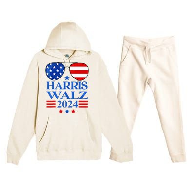 Harris Waltz 2024 Election Kamala Harris Tim Waltz 2024 Premium Hooded Sweatsuit Set