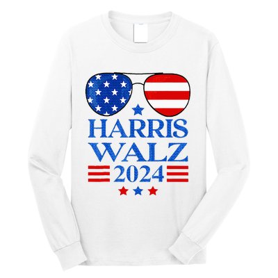 Harris Waltz 2024 Election Kamala Harris Tim Waltz 2024 Long Sleeve Shirt