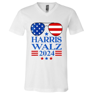 Harris Waltz 2024 Election Kamala Harris Tim Waltz 2024 V-Neck T-Shirt