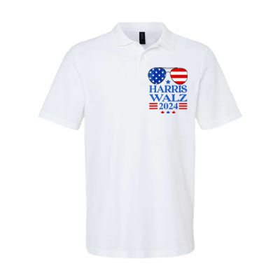 Harris Waltz 2024 Election Kamala Harris Tim Waltz 2024 Softstyle Adult Sport Polo