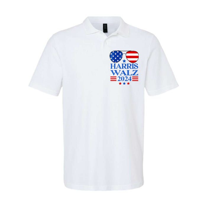 Harris Waltz 2024 Election Kamala Harris Tim Waltz 2024 Softstyle Adult Sport Polo