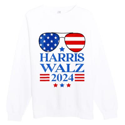 Harris Waltz 2024 Election Kamala Harris Tim Waltz 2024 Premium Crewneck Sweatshirt