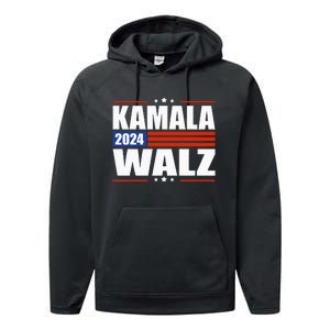 Harris Waltz 2024  Kamala Harris Tim Waltz 2024 Performance Fleece Hoodie