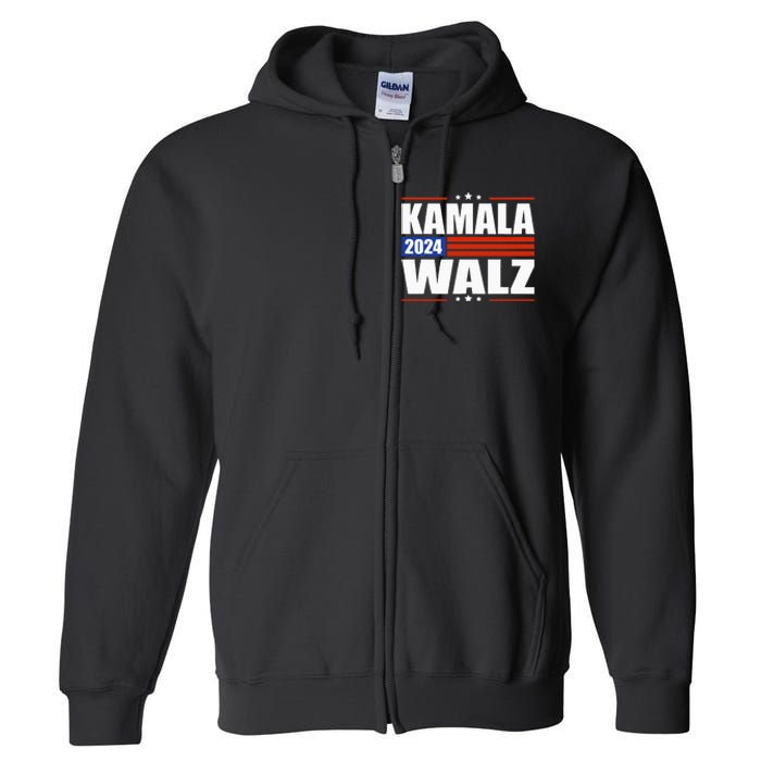 Harris Waltz 2024  Kamala Harris Tim Waltz 2024 Full Zip Hoodie