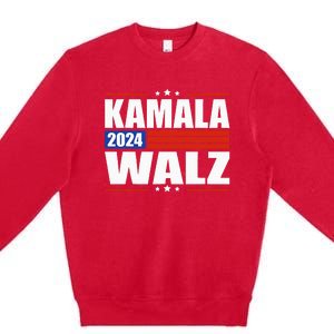 Harris Waltz 2024  Kamala Harris Tim Waltz 2024 Premium Crewneck Sweatshirt