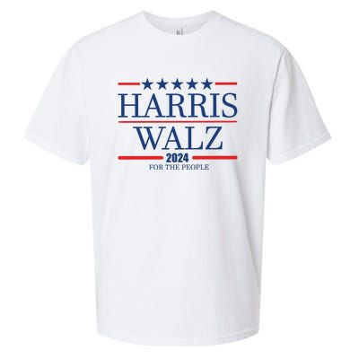 Harris Walz 2024 For The People Sueded Cloud Jersey T-Shirt