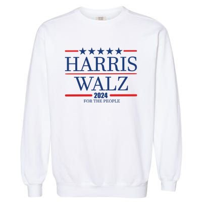 Harris Walz 2024 For The People Garment-Dyed Sweatshirt