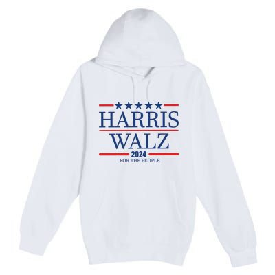 Harris Walz 2024 For The People Premium Pullover Hoodie