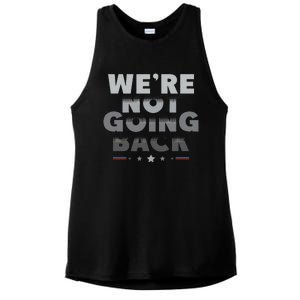 Harris Walz 2024 We Are Not Going Back Harris Waltz 2024 Ladies PosiCharge Tri-Blend Wicking Tank