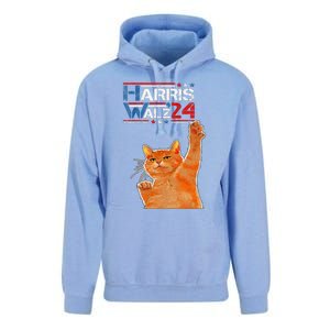 Harris Waltz 2024 Cat Funny Vp Vice President Election Unisex Surf Hoodie