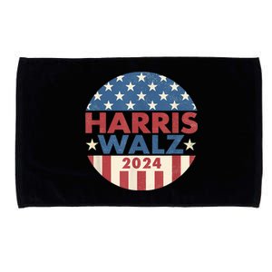 Harris Walz 2024 Kamala Harris 2024 Tim Walz 2024 Usa Flag Microfiber Hand Towel