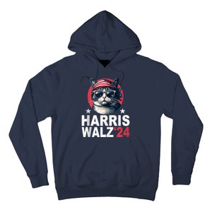 Harris Waltz 2024 Cat Lady Kamala Harris Tim Walz Waltz Hoodie