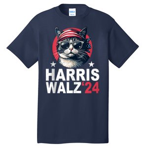 Harris Waltz 2024 Cat Lady Kamala Harris Tim Walz Waltz Tall T-Shirt