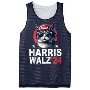 Harris Waltz 2024 Cat Lady Kamala Harris Tim Walz Waltz Mesh Reversible Basketball Jersey Tank