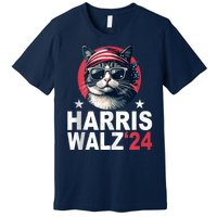 Harris Waltz 2024 Cat Lady Kamala Harris Tim Walz Waltz Premium T-Shirt