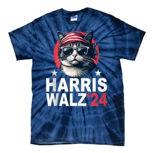 Harris Waltz 2024 Cat Lady Kamala Harris Tim Walz Waltz Tie-Dye T-Shirt