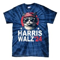 Harris Waltz 2024 Cat Lady Kamala Harris Tim Walz Waltz Tie-Dye T-Shirt