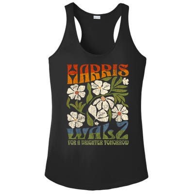 Harris Waltz 2024 For A Brighter Tomorrow Boho Aesthetic Ladies PosiCharge Competitor Racerback Tank