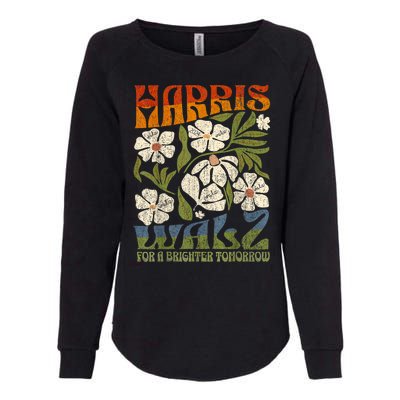 Harris Waltz 2024 For A Brighter Tomorrow Boho Aesthetic Womens California Wash Sweatshirt