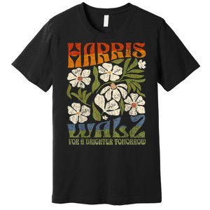 Harris Waltz 2024 For A Brighter Tomorrow Boho Aesthetic Premium T-Shirt