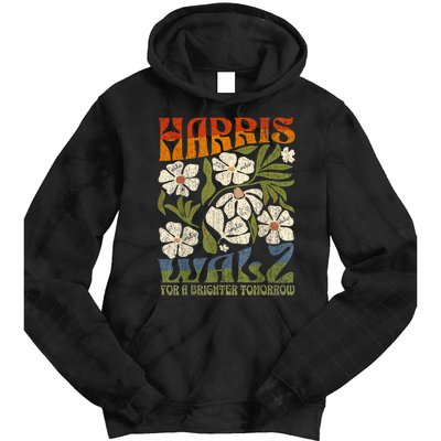 Harris Waltz 2024 For A Brighter Tomorrow Boho Aesthetic Tie Dye Hoodie