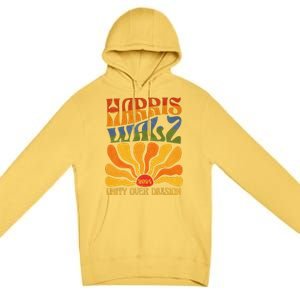 Harris Waltz 2024 Unity Over Division Kamala Harris Tim Walz Premium Pullover Hoodie