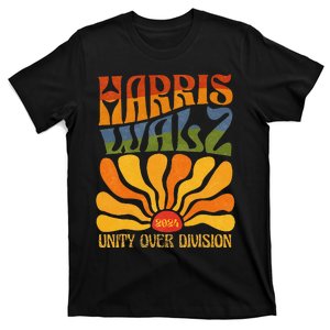 Harris Waltz 2024 Unity Over Division Kamala Harris Tim Walz T-Shirt