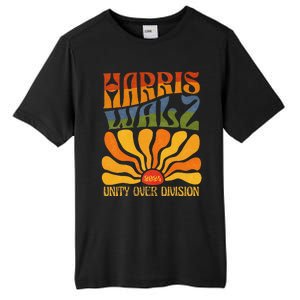 Harris Waltz 2024 Unity Over Division Kamala Harris Tim Walz Tall Fusion ChromaSoft Performance T-Shirt