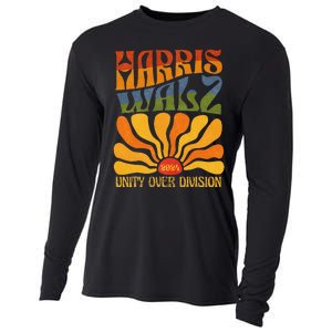 Harris Waltz 2024 Unity Over Division Kamala Harris Tim Walz Cooling Performance Long Sleeve Crew