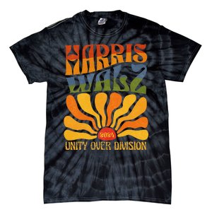 Harris Waltz 2024 Unity Over Division Kamala Harris Tim Walz Tie-Dye T-Shirt