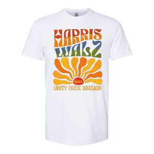 Harris Waltz 2024 Unity Over Division Kamala Harris Tim Walz Softstyle CVC T-Shirt