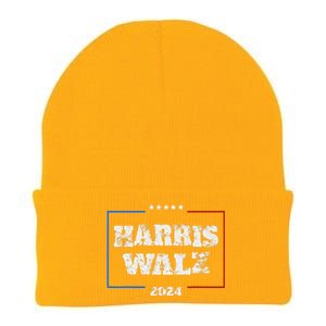 Harris Walz 2024 Election Liberal Gifts Knit Cap Winter Beanie