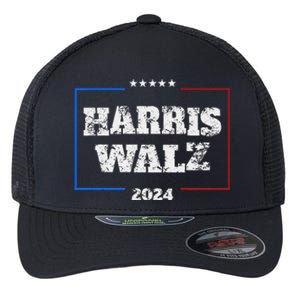 Harris Walz 2024 Election Liberal Gifts Flexfit Unipanel Trucker Cap