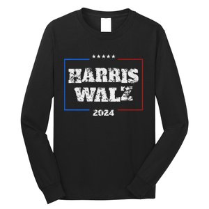 Harris Walz 2024 Election Liberal Gifts Long Sleeve Shirt