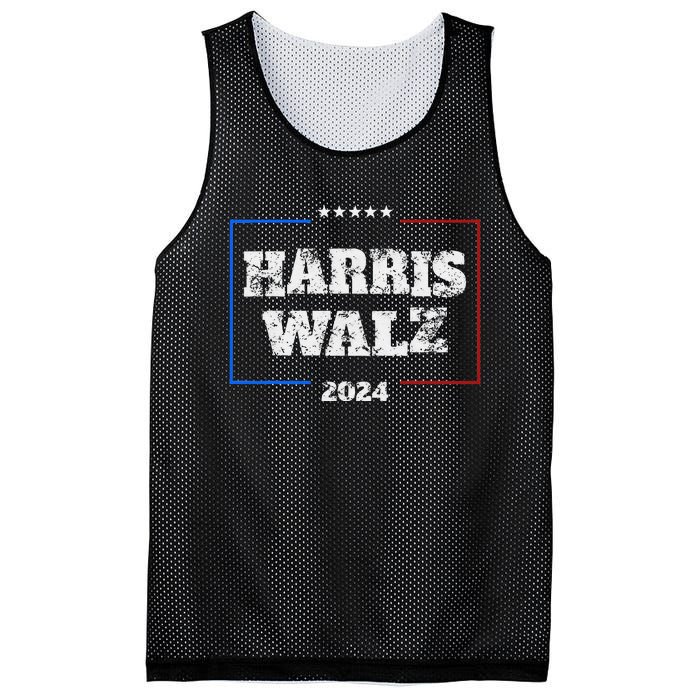 Harris Walz 2024 Election Liberal Gifts Mesh Reversible Basketball Jersey Tank